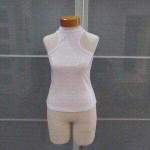 Mango Racerback Sequin Embellished Tank Top